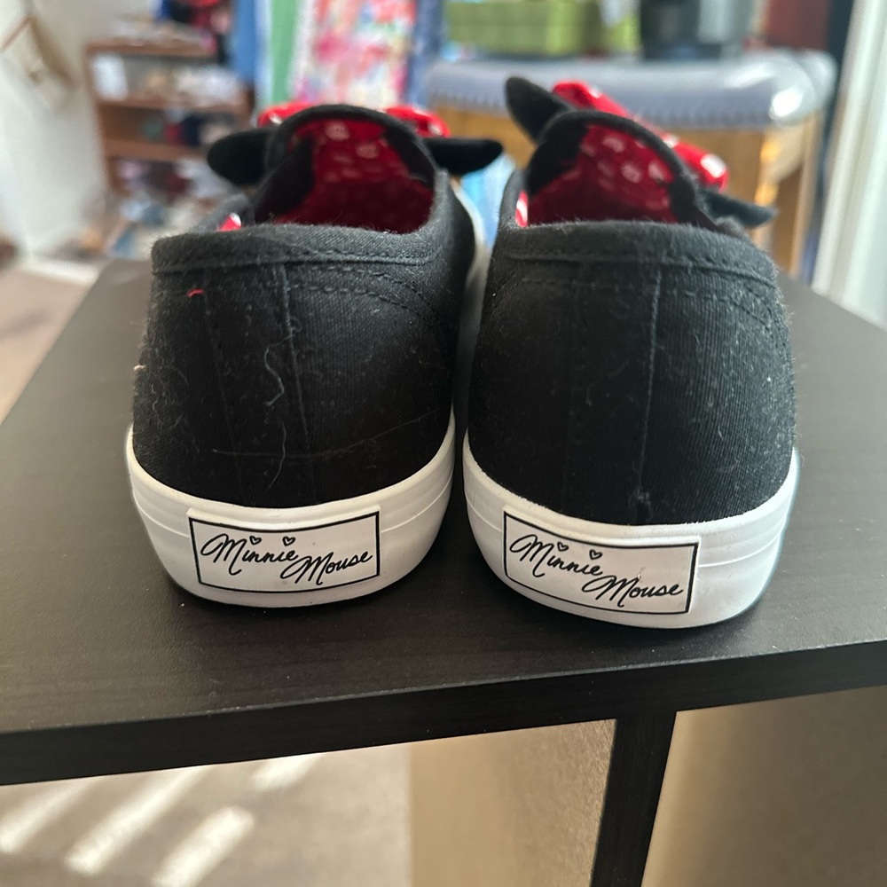 Minnie Mouse Black and Red Sneakers